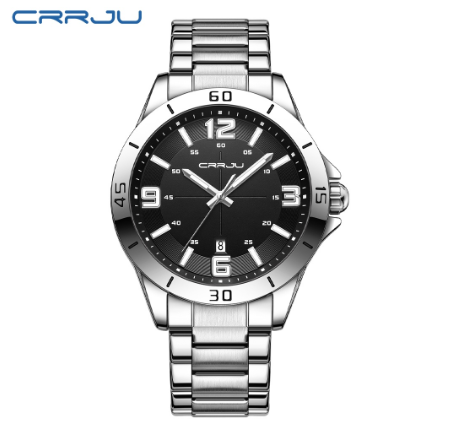 CRRJU New Watches for Men Top Luxury Brand Simple Fashion Leisure Quartz Stainless Steel Waterproof 5003 X 001