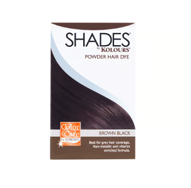 Shades Kolours Powder Hair Dye Brown Black 9g