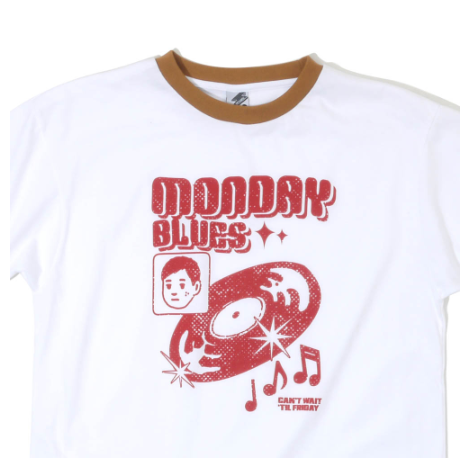 ARTWORK Monday Blues (T-shirt for Men)