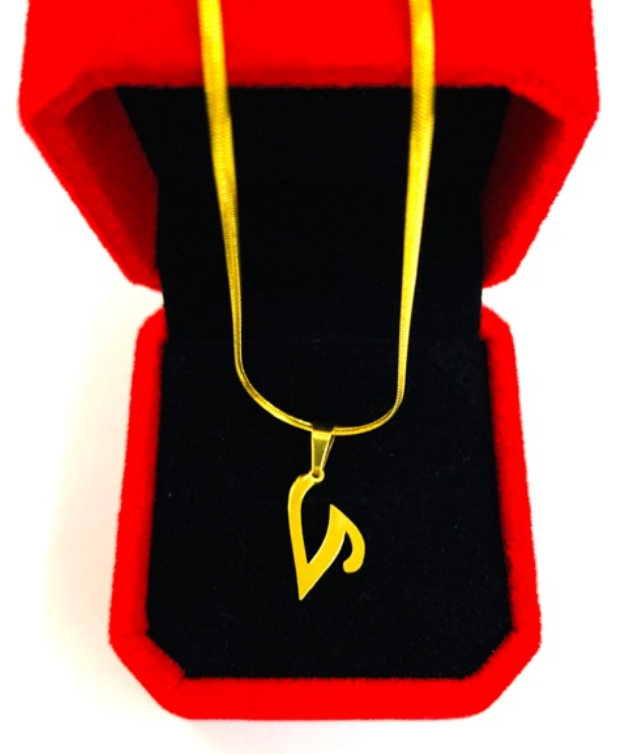 Stainless Gold Necklace Letters SnakeChain NoBoxFree 18inch/45cm 22inch/55cm