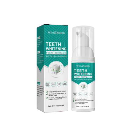 Teeth Whitening Mousse Toothpaste Mouthwash Care for Oral Health Removes Stains Breath