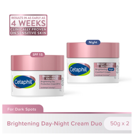 Cetaphil Radiance Routine Day-Night Cream Duo (Day Protection Cream SPF15 + Night Comfort Cream)