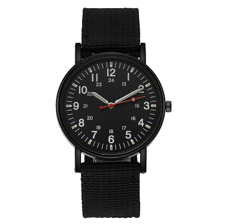 Men Canvas Strap Sports Watch Anlog Quartz Military Watches M1