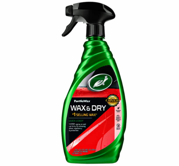 Turtle Wax, Wax And Dry Spray Car Wax 769ml Quick And Easy