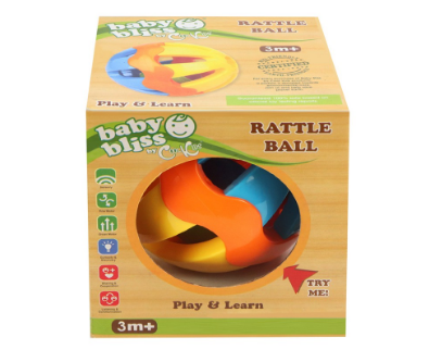 Baby Bliss Rattle Ball, Lead-Free - Developmental Toys