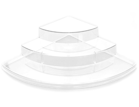 Furniture Source Varina Corner Riser (clear)