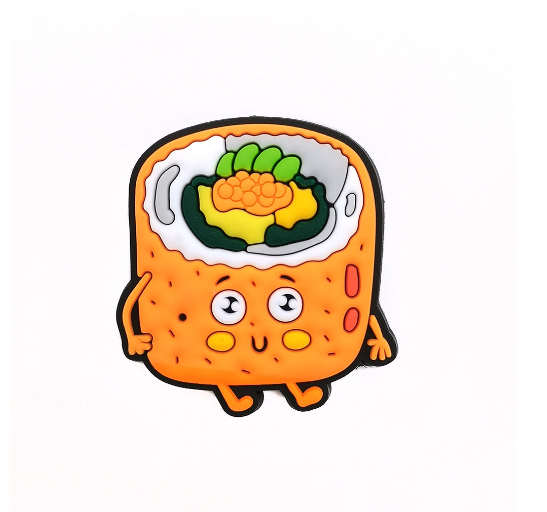 Cute Sushi Food Jibbits Charm Cake Milktea Shoe Charms Dimsum Siomai Jibits Croc Pin Fries Egg Jibitz Crocs F6