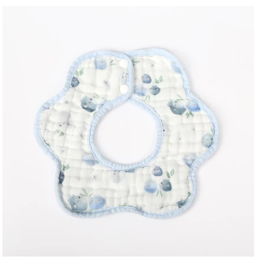 CleverMama Drool Baby bibs 360 Rotating Muslin Cotton Absorbent Teething Baby Bibs CMB5