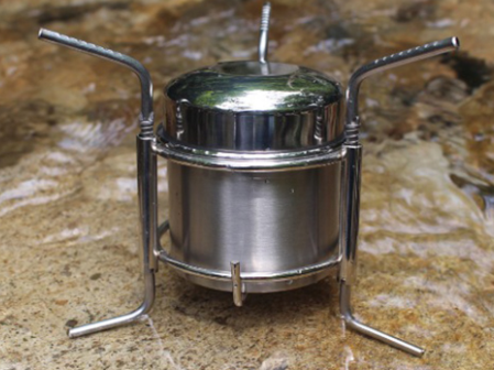 190ML Alcohol Stove Portable Rustproof Stainless Steel Camping BBQ Cooking Stove for Outdoor