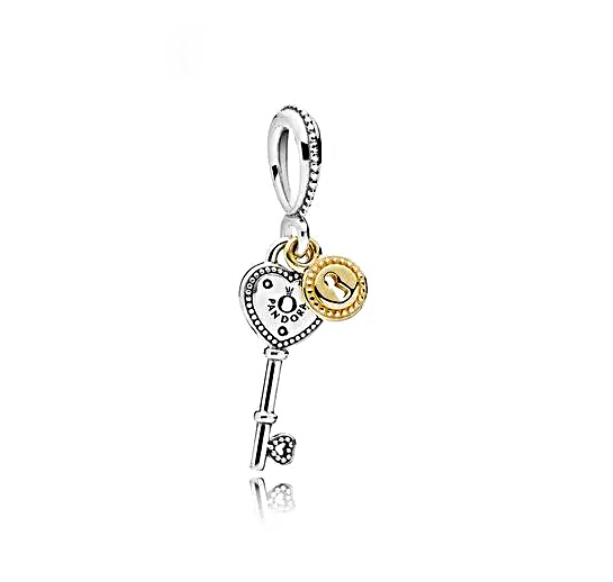 Pandora Classic 925 Silver Charms Crown Heart S925 Charm S20