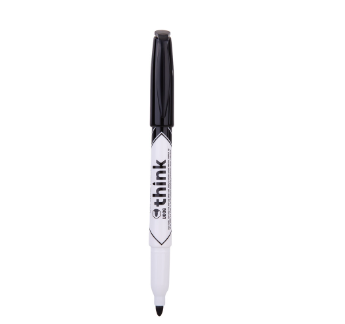Deli EU00620 Think Dry Erase Whiteboard Marker Black (1PC) [75EU00620BK]