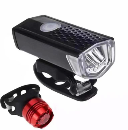Ewa 1Set Bicycle Usb Charging Waterproof Headlight Taillight
