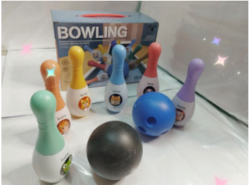 Bowling Set for Kids Playing Indoor Sports Toddler for Gifts Bowling Game Toys