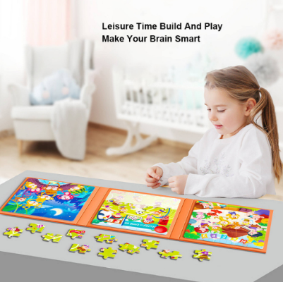 Children's Advanced Puzzle Magnetic Puzzle Toddler Magnetic Kindergarten Early Education Toys