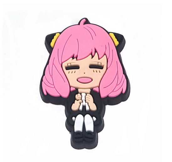 Cute Spy Family Jibitz for Croc Pin Anya Yor Forger Jibbits Charm Anime Jibits Crocks Men Shoe Charms Shoes Accessories Decoration G11