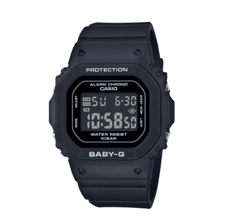 Casio Baby-G (BGD-565-1DR) Black Resin Strap 100 Meter Digital Watch for Women