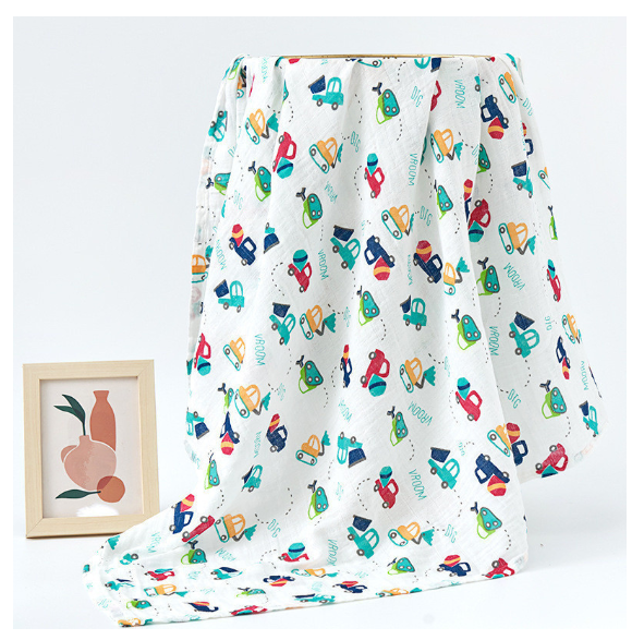 Summer Baby Blanket Muslin Gauze Breathable Sleep Swaddle Wrap Infant Quilt For Baby Bib S3