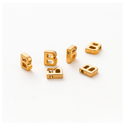 St.K unkka 316L Stainless Steel Initial Name Pendant Necklace Alphabet A-Z 26 Letter Fashion Necklace B