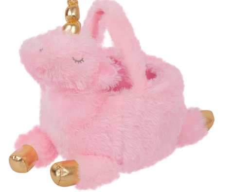 Unicorn Pink Candy Plush Bucket