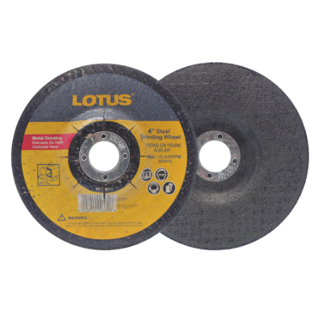 Lotus Grinding Wheel 4"/100x6x16mm A30 LDC100 - Power Tool Accessories