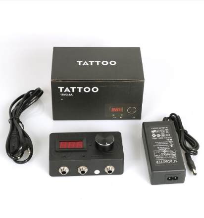 Professional Tattoo Power Supply Tattoo Machine LED Screen Double Tattoo Pen for Tattooist and Beginners