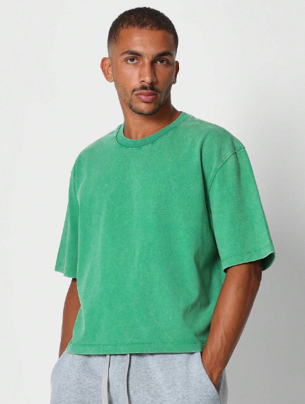 SUMWON Crop Fit Washed Essential Tee College Ready