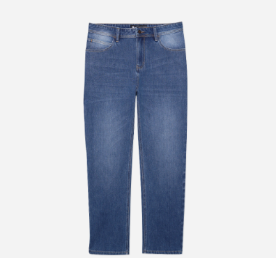 Penshoppe Slim Fit 4-Way Stretch Jeans For Men (Light Blue)