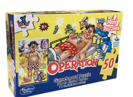 YWOW Hasbro Operation 50 pcs Mini Puzzle