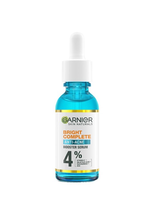 New Garnier Bright Complete Anti Acne Serum with Niacinamide Salicylic Acid AHA Skin Care Pimple  15ML