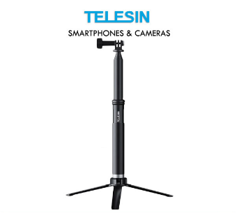 Telesin 2023 Monopod Pole + Aluminum Alloy Tripod GoPro Hero DJI Action Insta360 etc GP-MNP-090-S