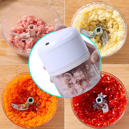 Electric Food Garlic Masher | Food Chopper | Meat Vegetable Grinder | Blender Meat Shredder Mincer
