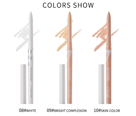 BEAUTY GLAZED Eye Concealer Pen Modify Eyeliner White Eyeliner Multifunctional Cosmetic Pencil Waterproof Cosmetics