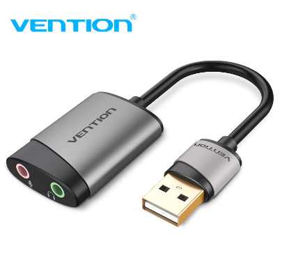Vention External Sound Card 3.5mm USB Adapter USB To Microphone Speaker Audio Interface For Macbook