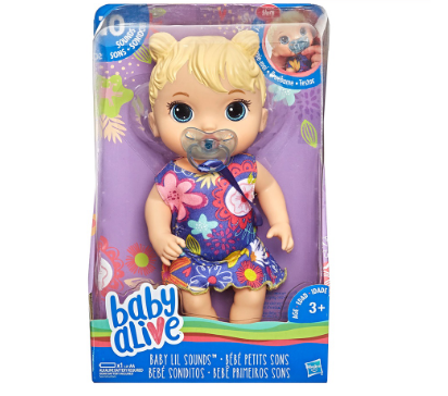 Baby Alive Baby Lil Sounds Blonde Hair Baby Doll