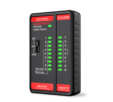 Habotest  HT812A Network Cable Tester 8P/6P/4P/2P Cable lan Tester Networking Wire Telephone Line Detector Tracker Tool