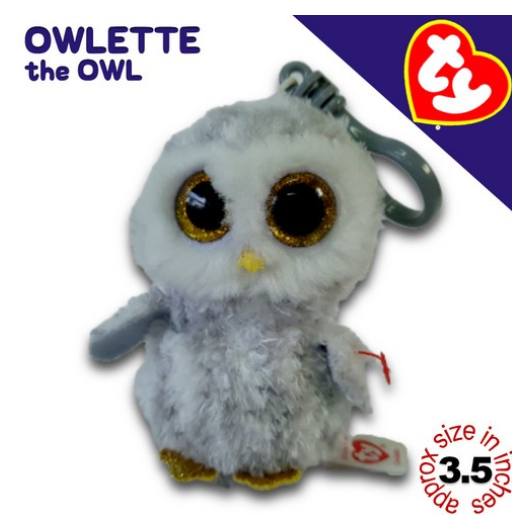 TY Key Clips-Chains Bag Charm Hanging Plushie Stuffed Toy Collection 1 PCC33