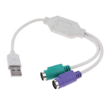 Resong USB Female To Dual PS 2 Female Cable Adapter