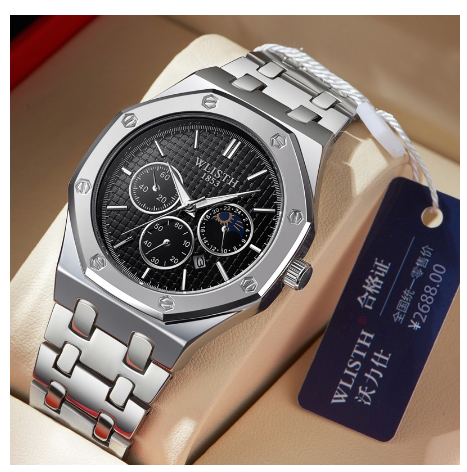 Original Luxury Fashion Retro Men's Watch Business Quartz Waterproof Casual Stainless Steel Watch M4