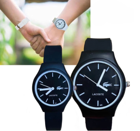 Watch For Couple Big And Small Unisex Watch For Women Rubber Strap analog Soft Strap Sports Quartz