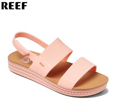 Reef Womens Water Vista Flat Sandals Blush Tan