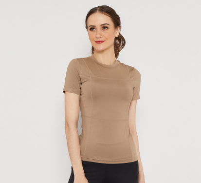 Danskin Fair Fit Short Sleeve Shirt Women Activewear