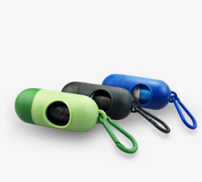 Refillable Pet Dog Waste Poop Bag Capsule Holder