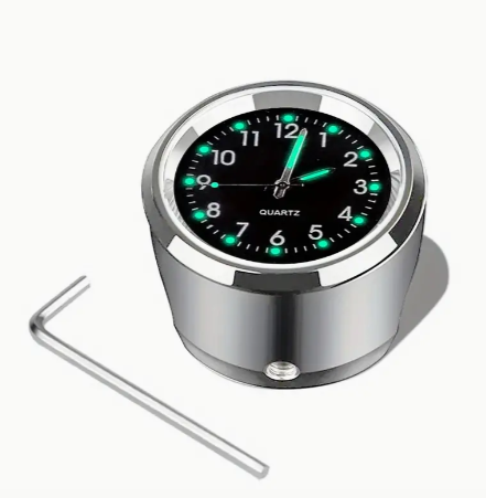 Universal Motorcycle Bike Handlebar Mount Quartz Watch Aluminum Luminous Clock Styling Waterproof Chrome Moto Accessories