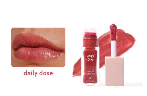 Happy Skin Second Skin Tinted Lip Treatment Oil in Daily Dose