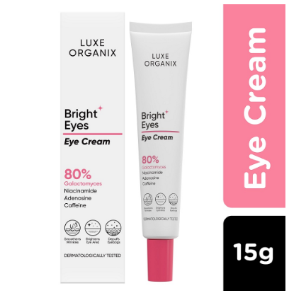 LUXE ORGANIX Bright Eyes Eye Cream 80% Galactomyces 15g