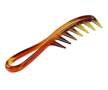 Amber Hair Comb Wide Tooth Shark Comb Anti-Static Curly Styling Combs Hair