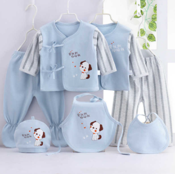 7 Pcs New Born Baby Clothes Set Baby Clothing Cotton Print Baby Girl Boy Stuff for Newborn Clothes
