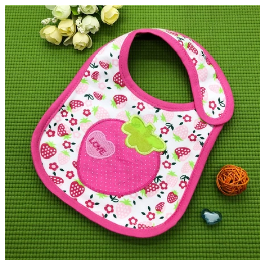 Cotton 3-Layer Cartoon Baby Bib B2
