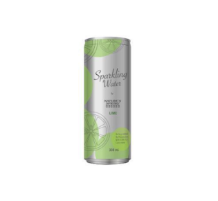 Nature's Spring Sparkling Water Lime 330ml