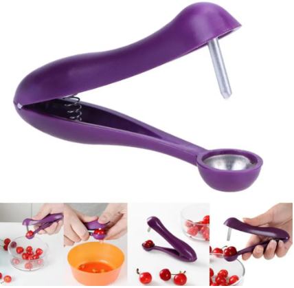 New Kitchen Cherry Pitter Easy Fruit Core Seed Remover Cherry Tools Fruit Corer Kitchen Gadgets Accessories Kitchen Fruits Tools